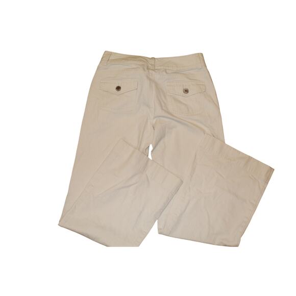 Banana Republic White Wide Leg Pants Women’s Size 4 - Picture 2 of 3